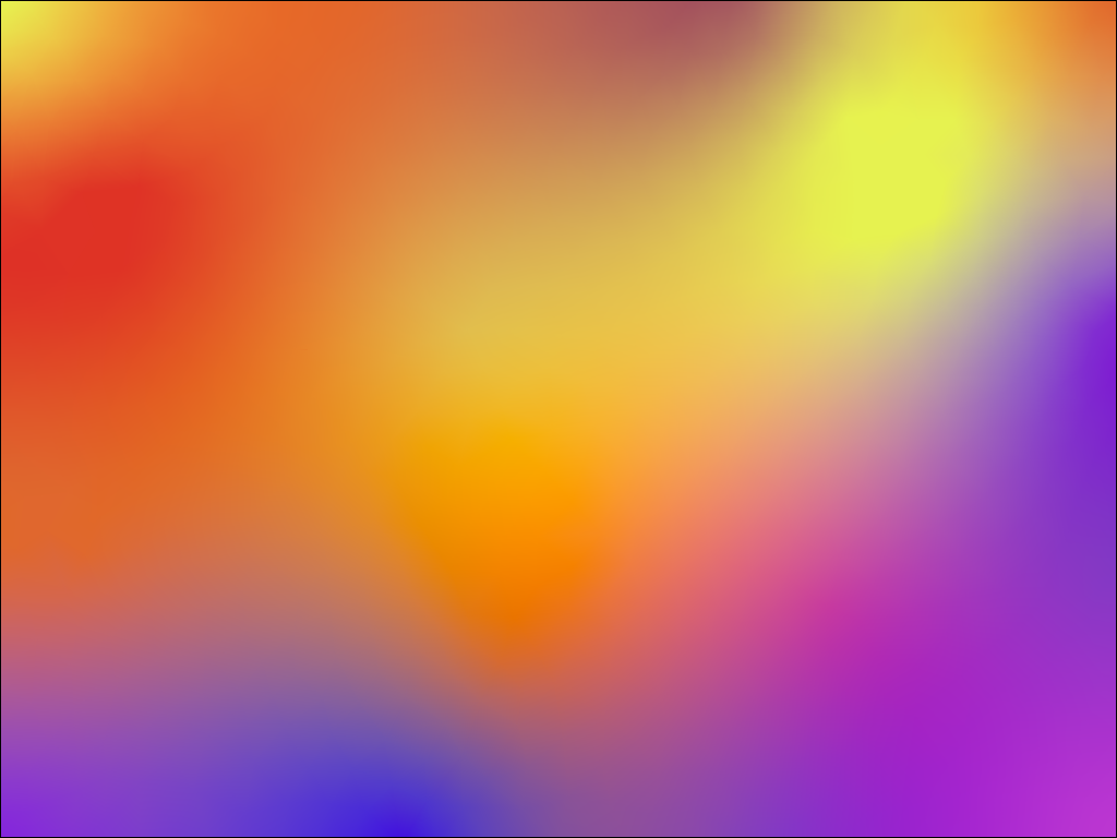 An example of a freeform gradient also mixing reds, oranges and purples, but producing a different result to the mesh gradient.