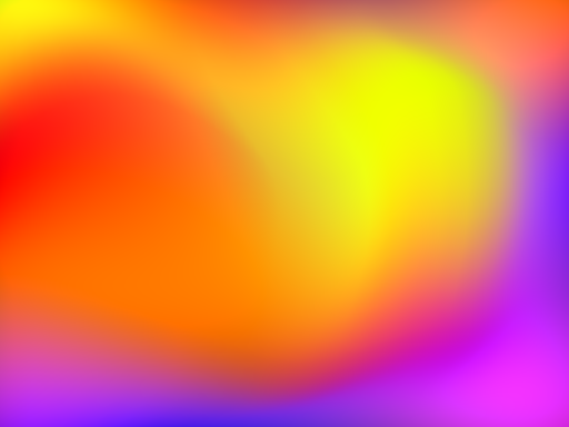 An example of a mesh gradient mixing reds, oranges and purples.